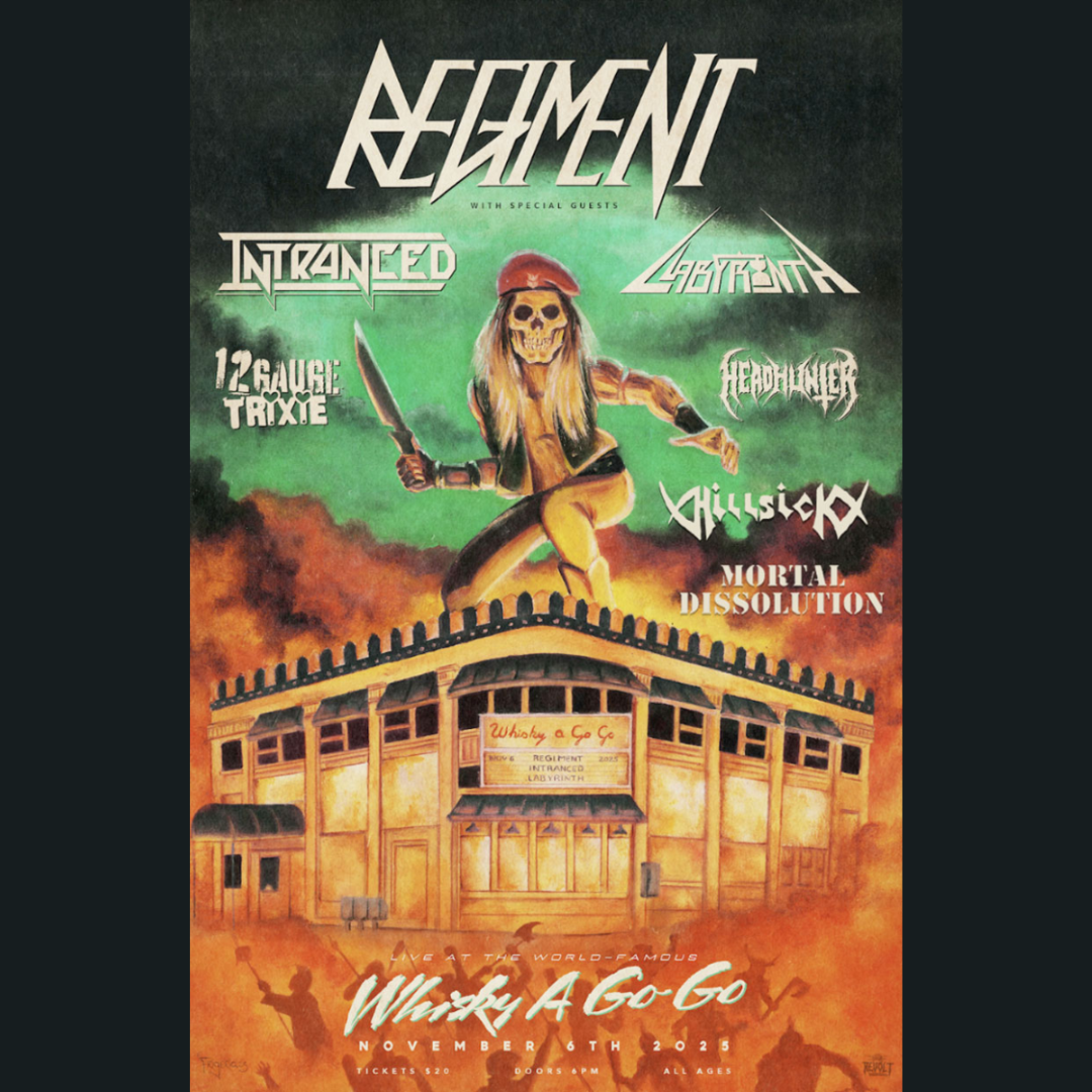 Live Review: Regiment with Intranced (and more) at the Whisky-a-Go-Go (Hollywood, CA), November 6, 2025