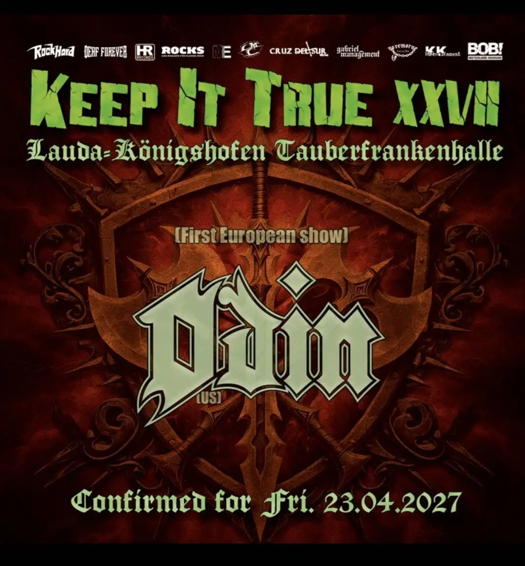 Odin Announced For First-Ever European Performance At Keep It True 2027